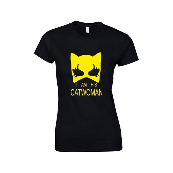 Tričko pre páry - I am his Catwoman