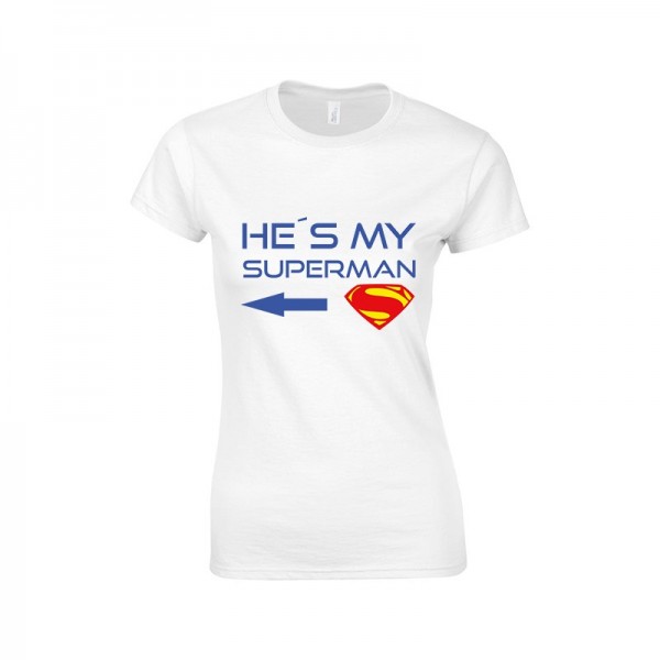Tričko pre páry - He´s my Superwoman
